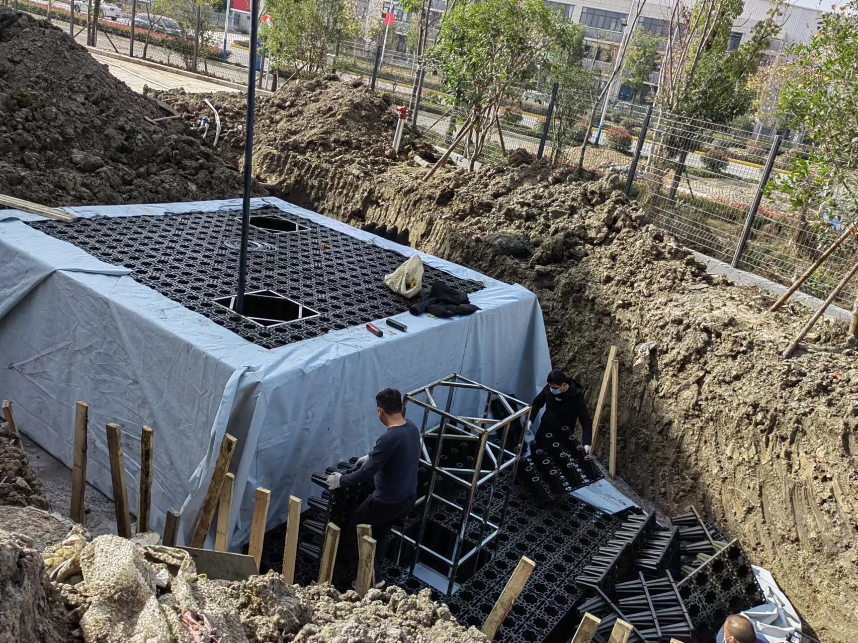 阜阳雨水收集项目施工完工~