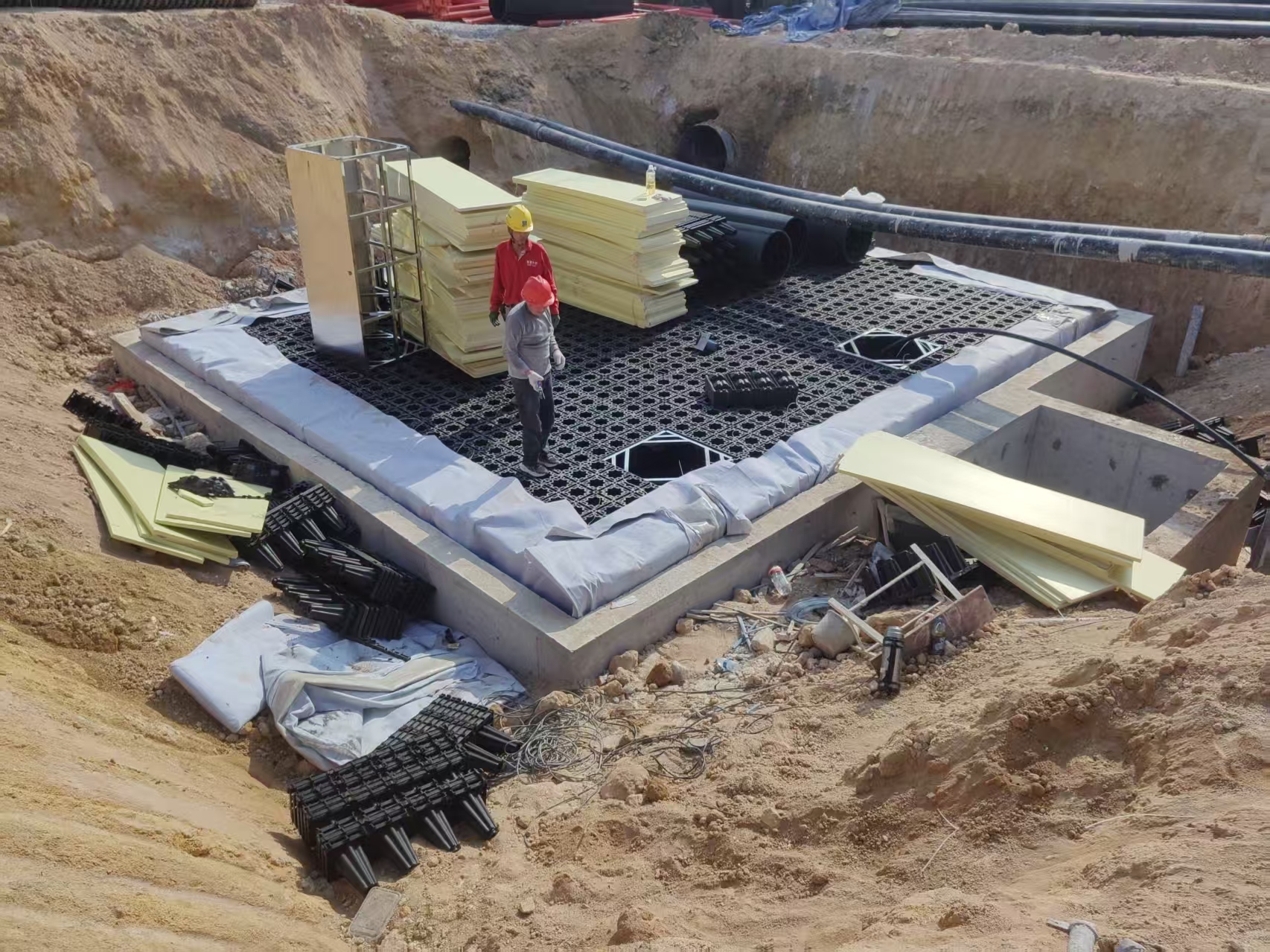 开年项目施工中-广东茂名雨水收集项目